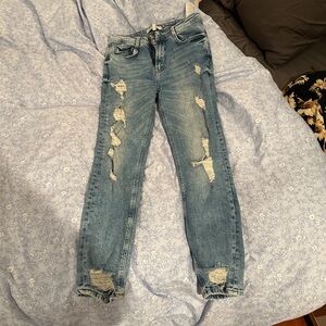 Zara jeans with rips